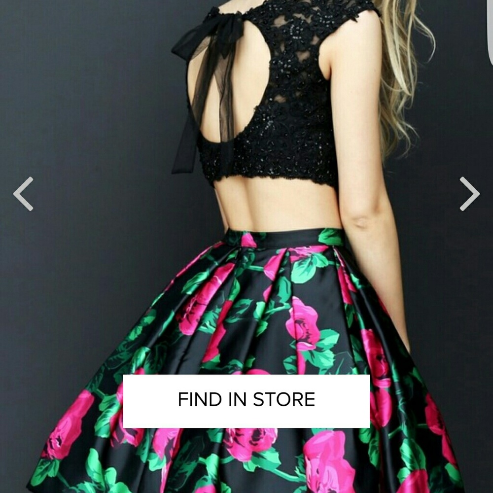 Sherri Hill Size 00 2 piece dress- worn 1 time - Picture 5 of 6